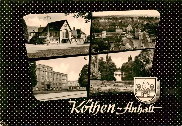 Koethen Anhalt Bahnhof Ingenieurschule Chemie Am Hubertusteich Hallesche Strasse