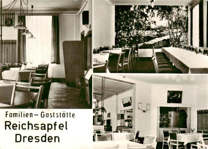 Dresden Elbe Familien Gaststaette Reichsapfel Gastraeume