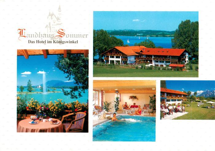 Fuessen Forggensee Landhaus Sommer Terrasse Hallenbad