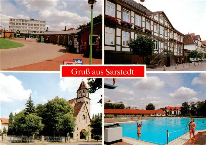 Sarstedt Strasse Rathaus Kirche Schwimmbad
