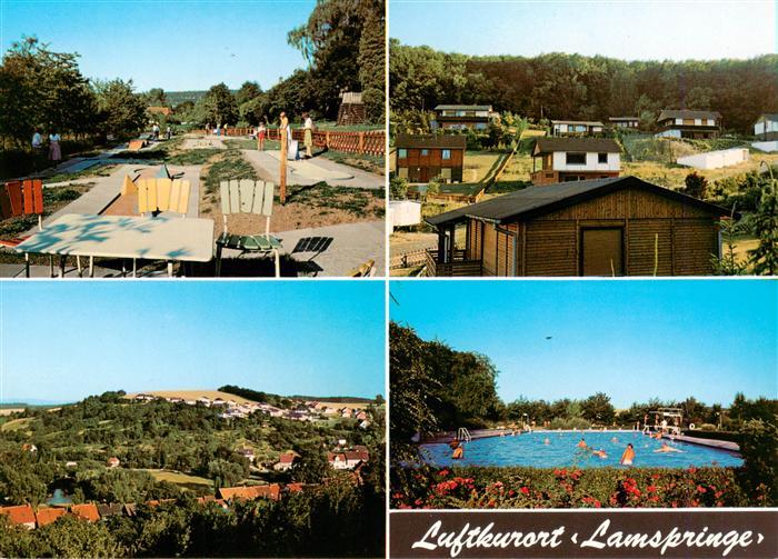 Lamspringe Minigolfanlage Bungalows Panorama Schwimmbad