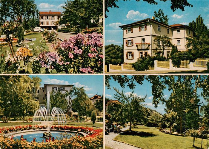 Bad Koenig Odenwald Kur Erholungsheim Haus Keller Park Fontaene