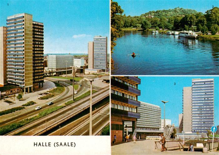 Halle Saale Hochstrasse am Ernst Thaelmann Platz Saalepartie Ernst Thaelmann Pla