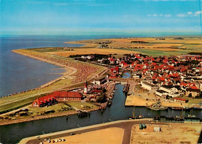 Buesum Nordseebad Suedstrand Fliegeraufnahme