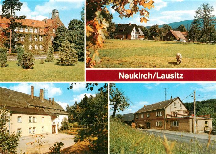 Neukirch Lausitz Polytechn Oberschule Teilansicht mit Vattenberg Jugendherberge