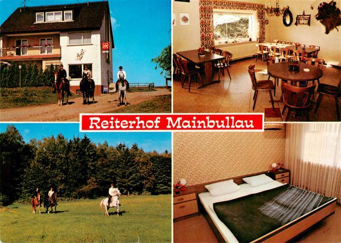 Mainbullau Miltenberg Reiterhof Mainbullau Pferdepension Speisegaststaette Gasts