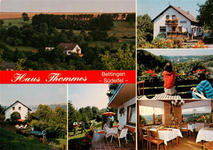 Bettingen Eifel Panorama Pension Haus Thommes Garten Terrasse Gastraeume