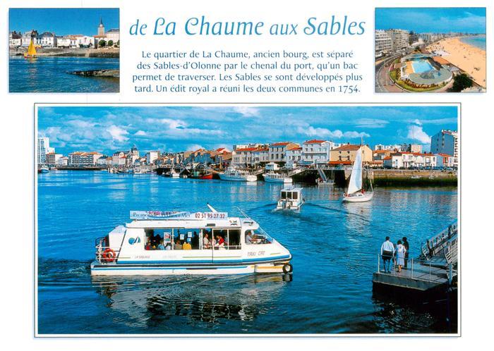 Les Sables-d Olonne 85 La traversee du port de la Chaume aux Sables