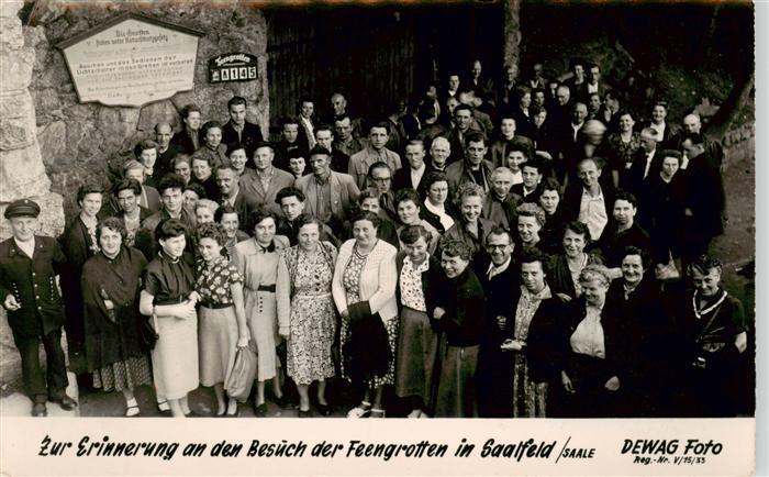 Saalfeld Saale Feengrotten Gruppenaufnahme