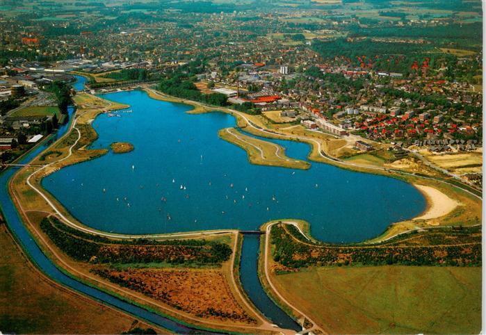 Bocholt Westfalen Freizeit und Erholungsanlage Aasee Fliegeraufnahme