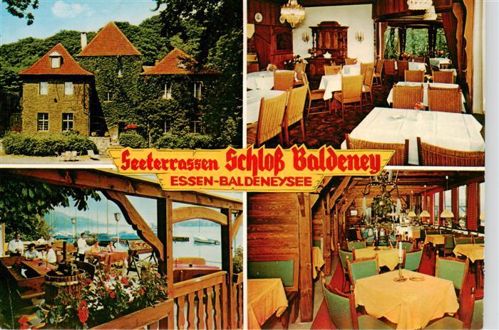 Essen Ruhr Seeterrassen Schloss Baldeney Gastraeume Terrasse