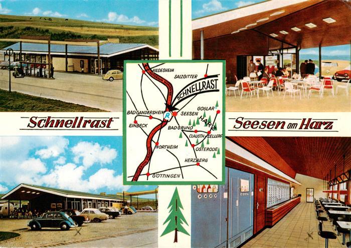 Seesen Harz Schnellrast Terrasse Gastraum Parkplatz