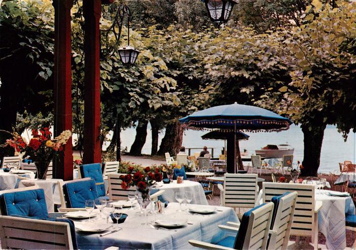 Talloires 74 Haute-Savoie Lac d’Annecy Auberge du Pere Bise Terrasse