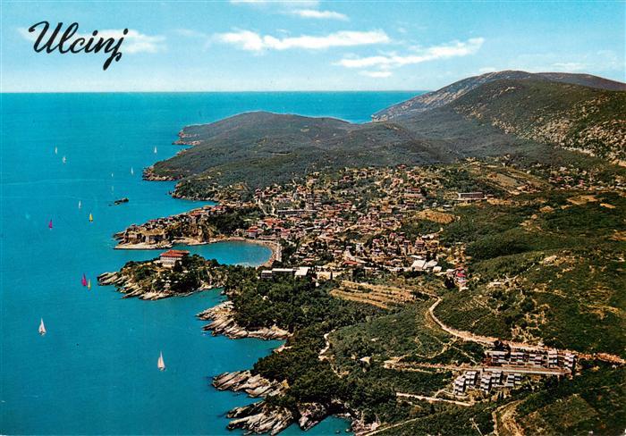 Ulcinj Montenegro Fliegeraufnahme