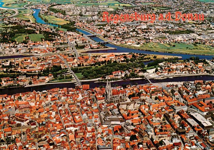 REGENSBURG Bayern Fliegeraufnahme