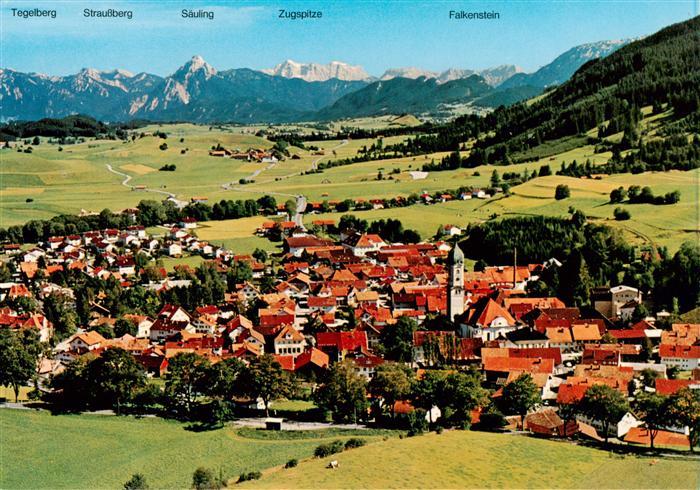 Nesselwang Allgaeu Bayern Fliegeraufnahme