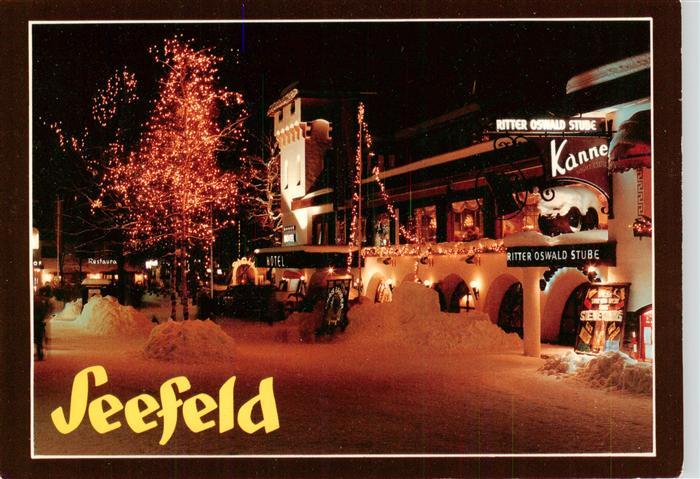 Seefeld Tirol Weihnacht in der Fussgaengerzone