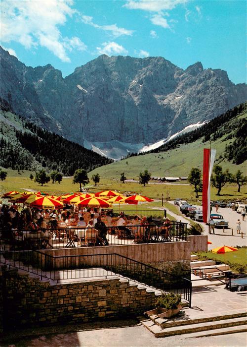 Eng Hinterriss Tirol AT Alpengasthof Eng mit Grubenkar Nordwand