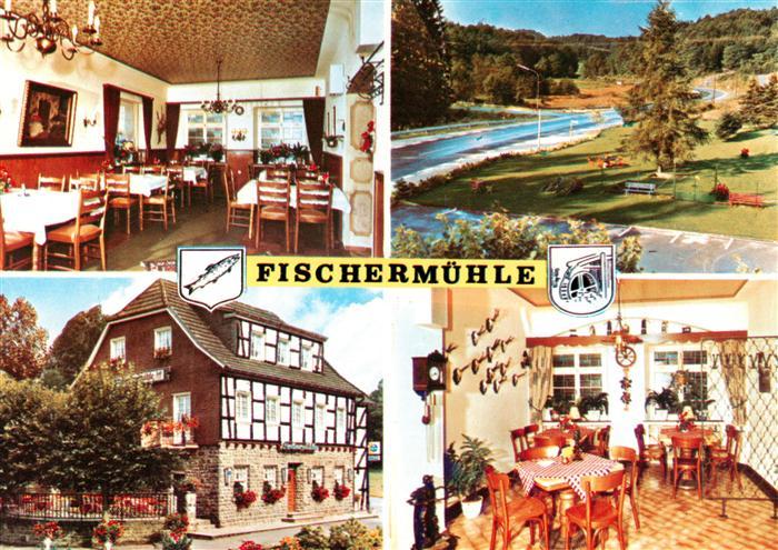 Overath Hotel Restaurant Fischermuehle Gastraeume Flusspartie