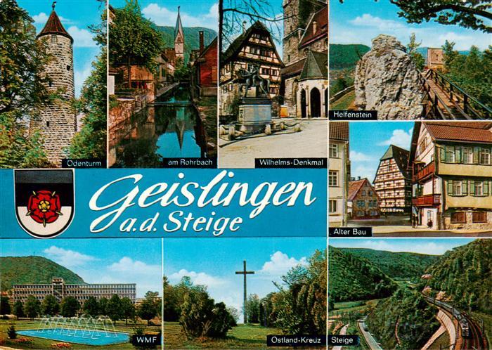 Geislingen  Steige Odenturm Rohrbach Wilhelms Denkmal Helfenstein Alter Bau WMF