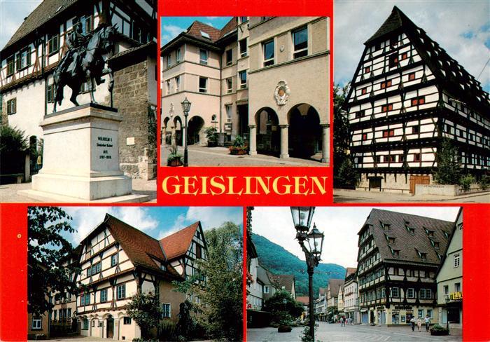 Geislingen  Steige Reiterstandbild Arkaden Alter Zoll Fussgaengerzone