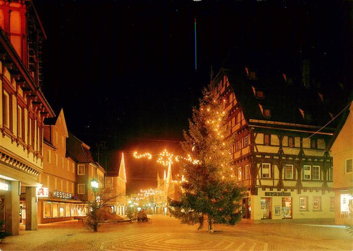 Geislingen  Steige Ortsmotiv an Weihnachten