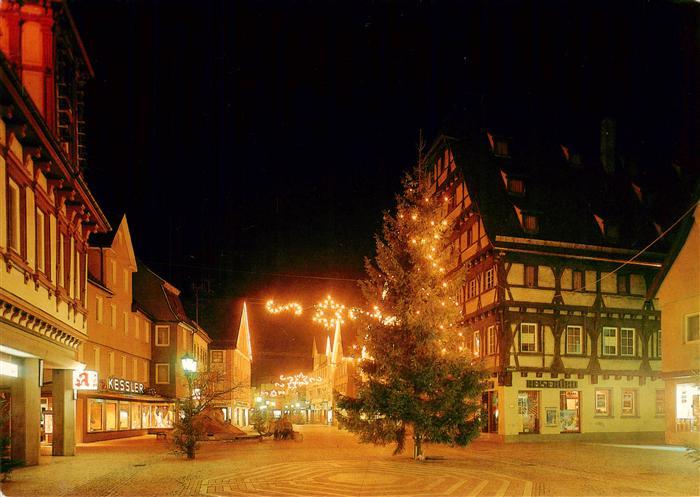Geislingen  Steige Ortsmotiv an Weihnachten
