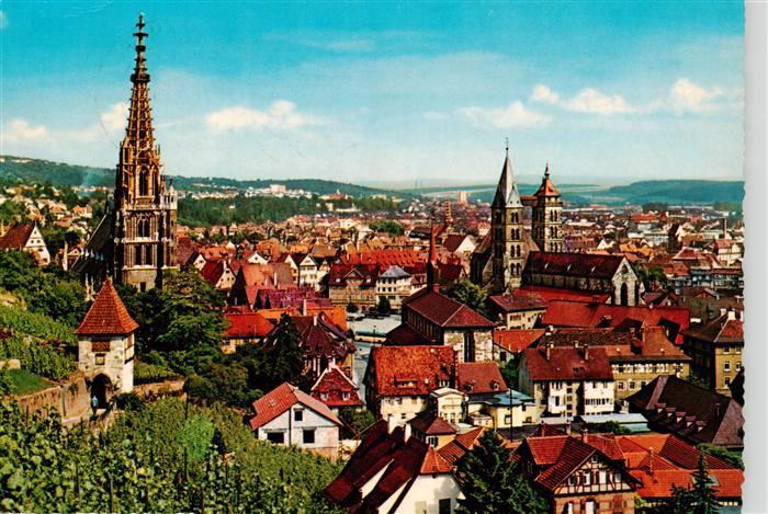 Esslingen  Neckar Stadtblick mit Kirchen