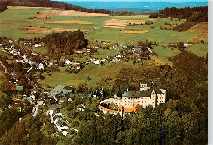 Lauenstein Oberfranken Burghotel Lauenstein Fliegeraufnahme