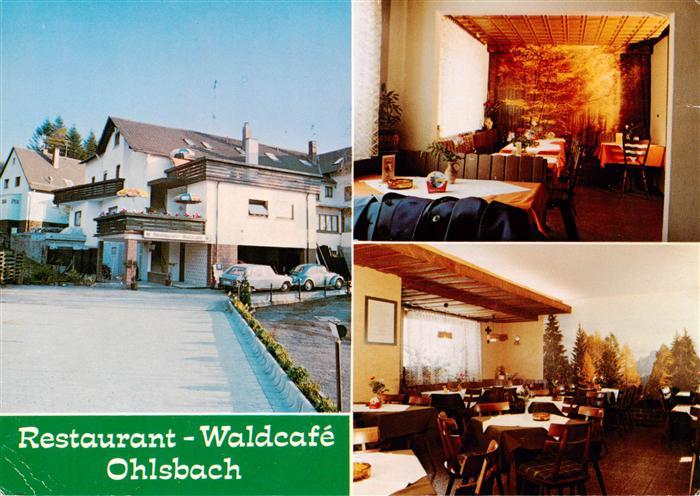 Ohlsbach Cafe Restaurant Waldcafe Gastraeume