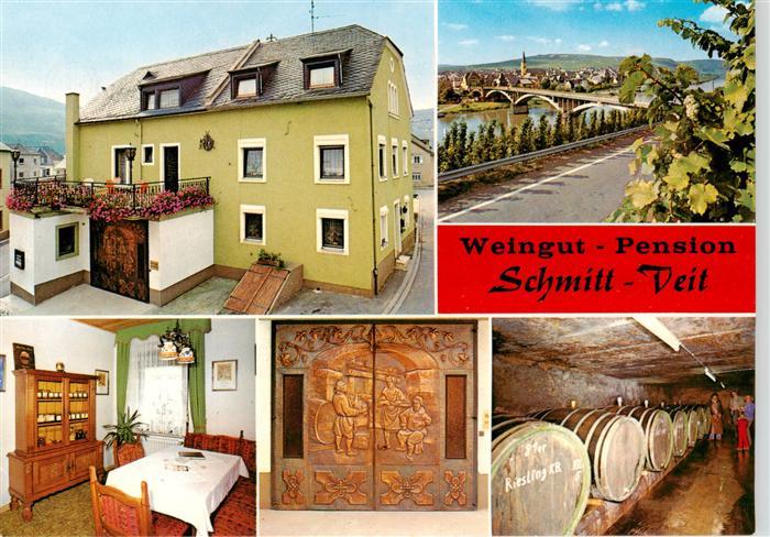 Trittenheim Mosel Weingut Pension Arthur Schmitt Veit Gaststube Kellerbesichtigu