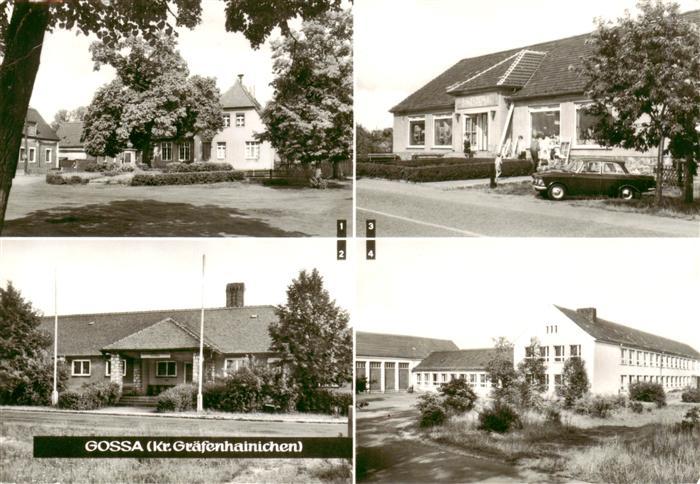 Gossa Dorfplatz Landambulatorium Landkaufhaus Polytechnische Oberschule