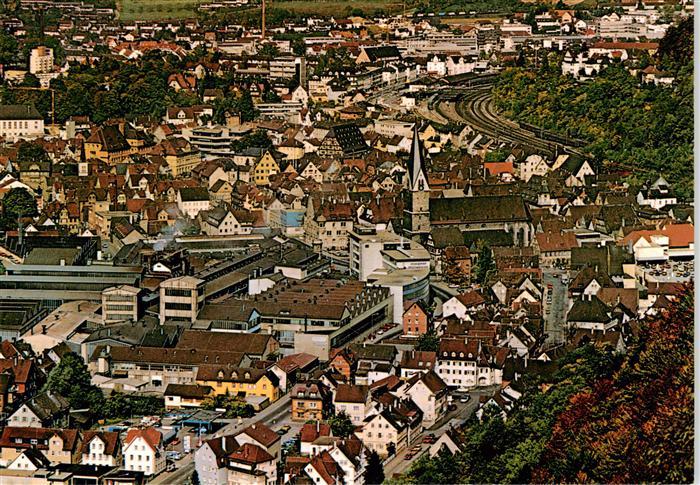 Geislingen Steige Fliegeraufnahme Obere Stadt