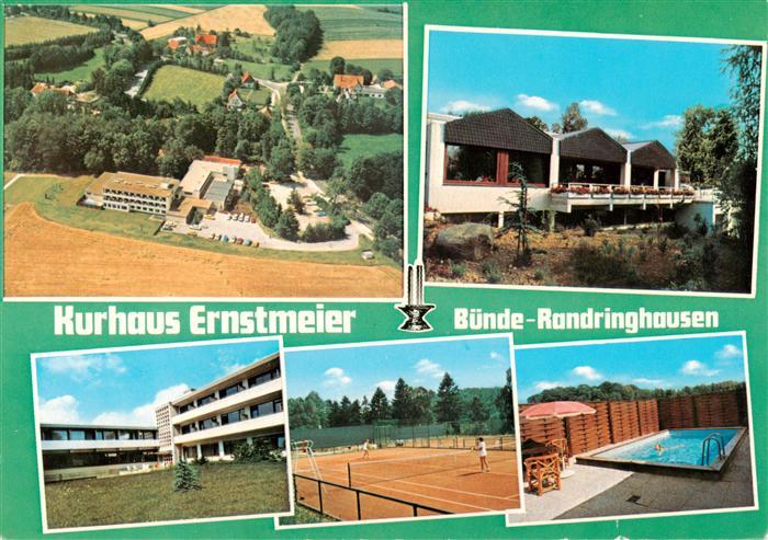 Randringhausen Bad Buende Kurhaus Ernstmeier Fliegeraufnahme Tennisplatz Schwimm
