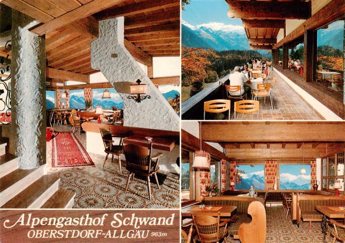 Oberstdorf Alpengasthof Schwand Gastraeume Terrasse