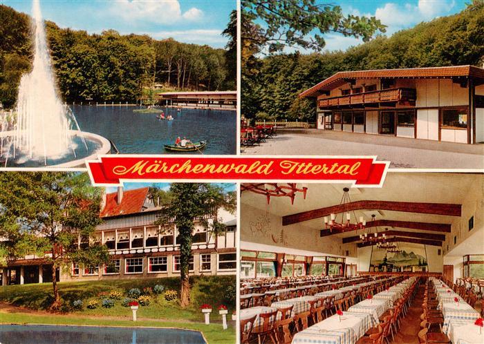 Wald Solingen Maerchenwald Ittertal Fontaene Gondelteich Hauptrestaurant