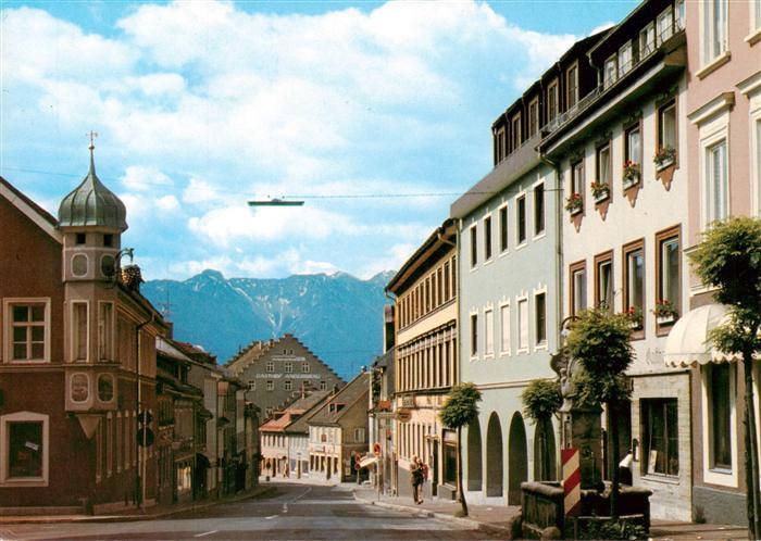 Murnau Staffelsee Untermarkt mit Hoher Kiste