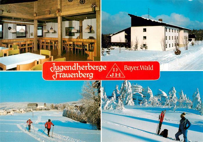 Haidmuehle Jugendherberge Frauenberg Gastraum Winteridylle