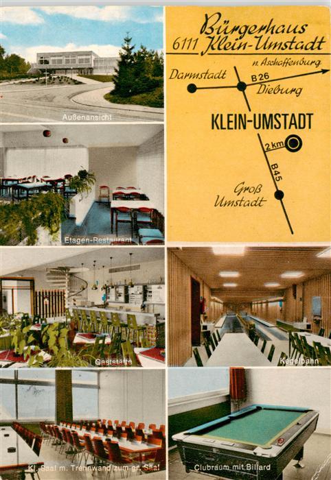 Klein-Umstadt Gross-Umstadt Buergerhaus Aussenansicht Etagen Restaurant Gaststae