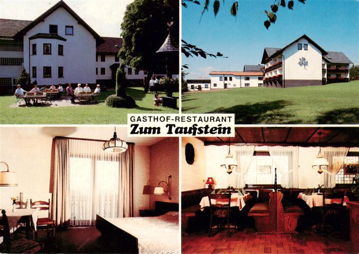 Kalbach Rhoen Gasthof Restaurant Zum Taufstein Gastraum Zimmer