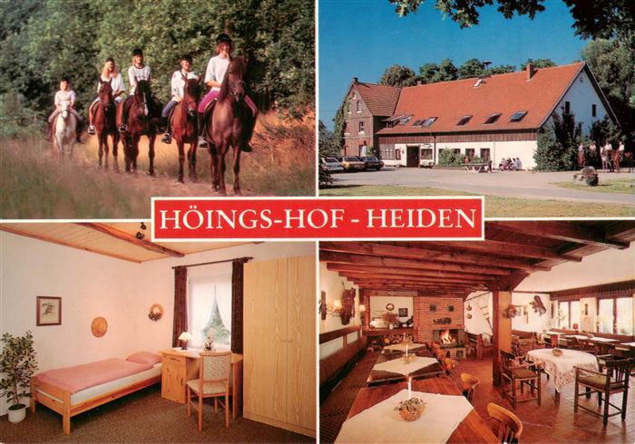 Heiden Lippe Westfalen Hoeings Hof Heiden Reiterhof Zimmer Gaststaette