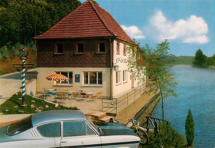 Hausen Lohr Main Gasthof Mainfaehre mit Gaestehaus