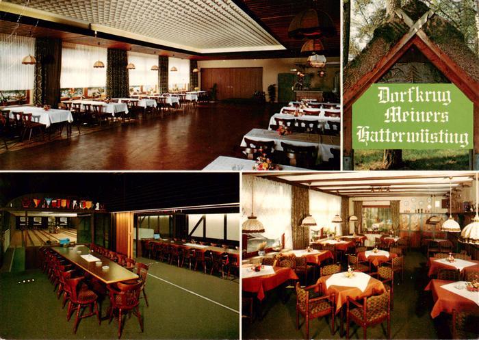 Hatterwuesting Dorfkrug Meiners Gastraeume Kegelbahn