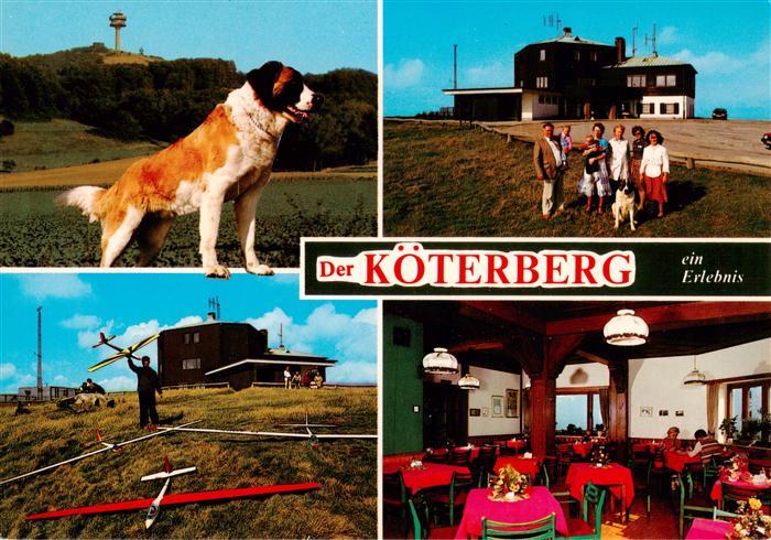 Koeterberg Luegde Weserbergland Berghtoel und Gaststaette Koeterberg mit Skilift