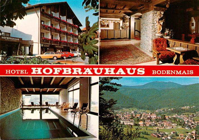 Bodenmais Bayerwald Hotel Hofbraeuhaus Gastraum Hallenbad Panorama
