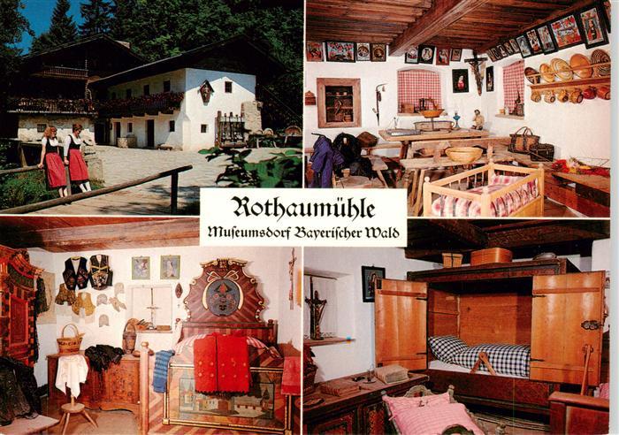 Tittling Rothaumuehle Museumsdorf Bayerischer Wald Gastraeume Zimmer