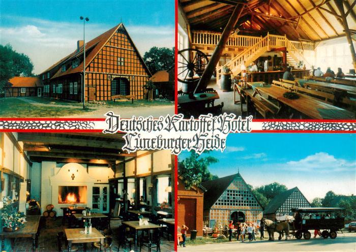Luebeln Deutsches Kartoffel Hotel Lueneburger Heide Gastraeume Pferdewagen