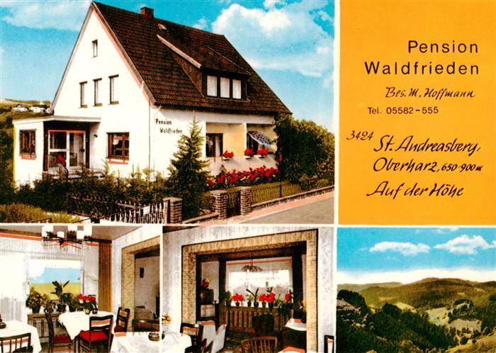 St Andreasberg Harz Pension Waldfrieden Gastraeume Panorama