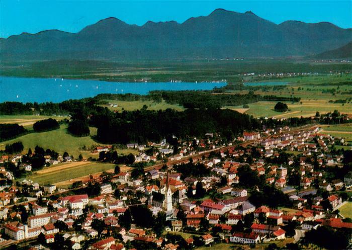 Prien Chiemsee Fliegeraufnahme