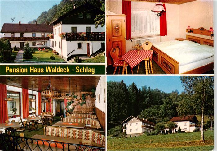 Schlag Grafenau Pension Haus Waldeck Gastraum Zimmer